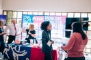 Delegates at the Pink Elephant display