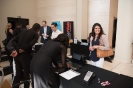 Delegates registering