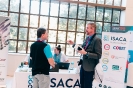 Delegates networking at the ISACA sponsor stand