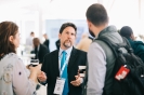 Delegates networking with Michael Mychalczuk 