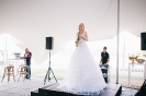 Rika Coetzee the saxophonist in her elegant gown
