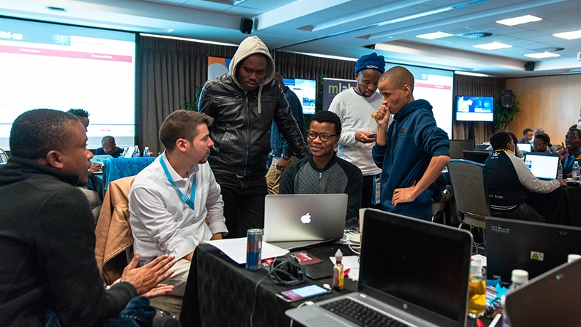ITWeb's CEO Ivan Regasek was on hand to mentor the young developers. ITWeb's CEO Ivan Regasek was on hand to mentor the young developers.