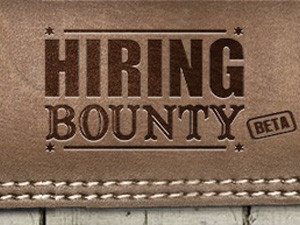 The bounty offered by the company that posts the job listing, is split equally between Hiring Bounty, the successful applicant and the referrer.