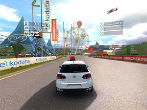 For Real Racing 2HD, Firemint included 30 different and well-known car brands, including the VW GTI.