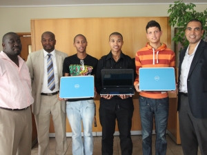 Dell bursary handover at the University of the Western cape.