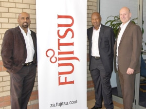 (From left to right) Puven Ramasamy, Fannie Mahlangu and Quentin Schots - Equity partners in Fujitsu's B-BBEE Deal.