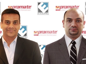 Asgar Mahomed, Managing Director Esquire Technologies  Yasir ALkaar, International Sales Director of Promate Technologies.
