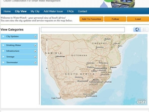 The Water Watchers application is a crowdsourcing initiative that allows citizens to report their water-related issues.