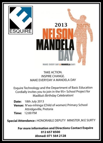 2013 Nelson Mandela Day.