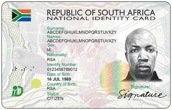 An example of what the new smart ID cards look like.