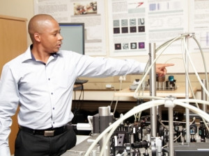 Doctoral candidate Sandile Ngcobo has made a breakthrough in laser technology at the CSIR.