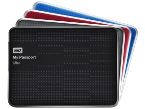 The My Passport Ultra range comes in 500GB, 1TB and 2TB capacities, and in four different colours.