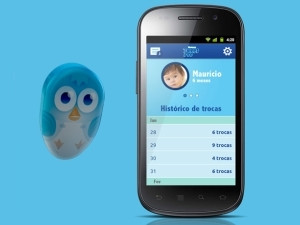 The Huggies TweetPee device.