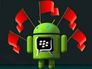 The enthusiasm stirred by the opening up of BlackBerry's popular IM app has raised security flags for some users.