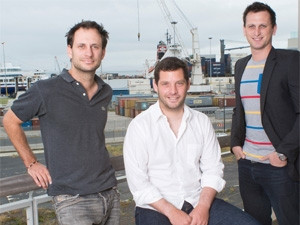 (Left to right) Jan Pickard, Korak Kuhnert, Daniel Marcus founders of Magnetic Software.