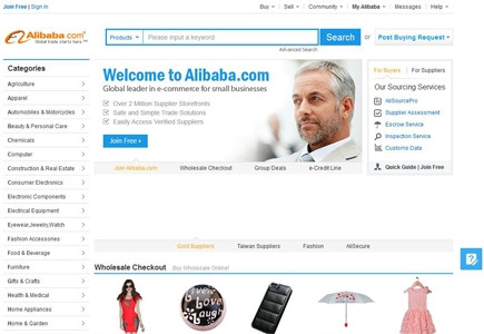 Alibaba.com connects buyers with sellers who are punting a vast array of goods.