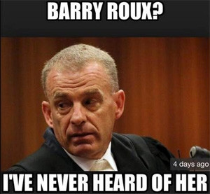 The number of online mentions that contained 'Roux' or 'Barry Roux' halved (volume down by 49%) in week six compared to week one, says BrandsEye.