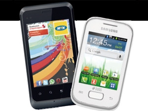 The cheap handset race is being led by MTN's Steppa phone and Samsung's Galaxy Pocket.