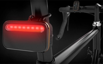 iKubu's Backtracker device addresses visibility concerns for cyclists.