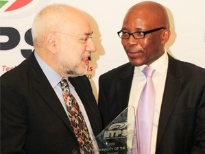 Barry Dwolatzky, director of the Joburg Centre for Software Engineering, and Mteto Nyati, then Microsoft SA MD, were the co-winners of 2013 IT Personality of the Year Award.