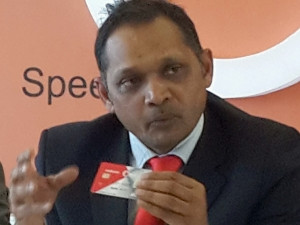 Herman Singh, Vodacom's managing executive of mobile commerce, says SA is the only country where a Visa card is available with M-Pesa.