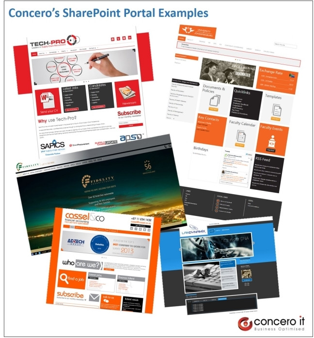 Concero SharePoint Portal Examples