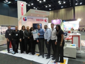 Africa Print Expo Durban 2014 - Xerox presented with Best Stand Award.