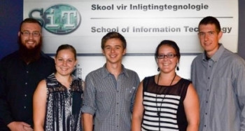 AccTion team: (From left to right: Dizhon Visser, Toinette Barnard, Kobus Potgieter, Marike Muller and Carl Sutherland)