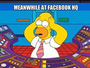 Twitter was flooded with memes and jibes following a global Facebook outage. (Picture by Memeful.com)