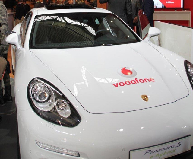 Vodafone, among other companies, is presenting a connected car, while Ford and China Mobile are also on hand to discuss solutions around mobility and broadband in cars.