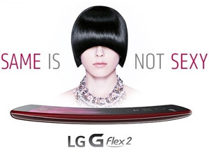 As smartphone form factor has become vanilla, curved screens may be a significant differentiator. (LG, advertising its new "improved" curved offering)