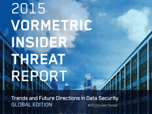 Whitepaper: Vormetric's 2015 Insider Threat Report