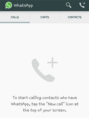 Android users with the latest version of WhatsApp would have noticed a new "call" tab on screens yesterday.