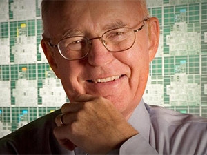 Gordon Moore, who predicted Moore's Law, anticipates it dying in about the next 10 years. Photograph by Intel.
