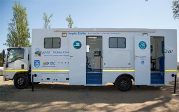 The mobile clinic has a maternal and childcare unit and a dental care unit.