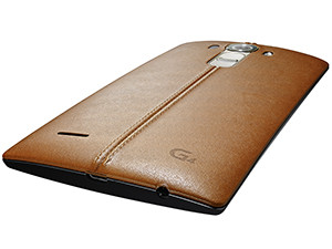 The new LG G4 has a genuine leather back case available in a variety of colours.