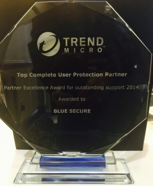 Blue Secure awarded Top Complete User Protection Partner 2014
