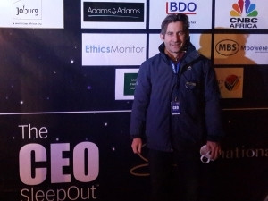 UCS TS CEO Saul Gorin the morning after the CEO SleepOut
