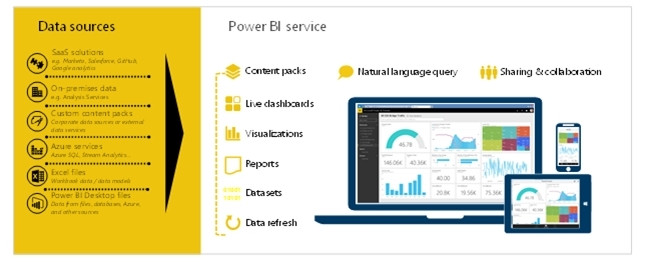 Figure: The Power BI service