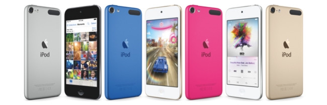 The new iPod touch will be available in five different colours.