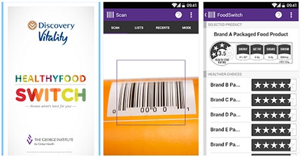 The HealthyFood Switch app highlights the hidden salt, fat and sugar in packaged food.