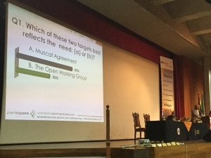 A polarised response displayed from the audience, indicating a clear difference in opinion from the audience.