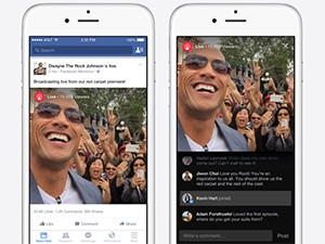 Facebook's new live-broadcasting feature is only available to celebrities and public figures at the moment.