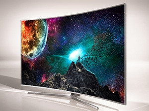 The Samsung UA55JS9000T SUHD TV's screen curvature adds some depth to on-screen images.