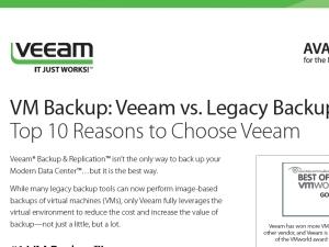 Whitepaper: VM Backup: Veeam vs legacy backup tools