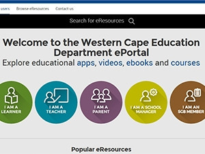 The Western Cape's ePortal will provide digital material to learners and teachers in the province.