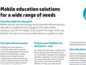 Whitepaper: Mobile education solutions for a wide range of needs