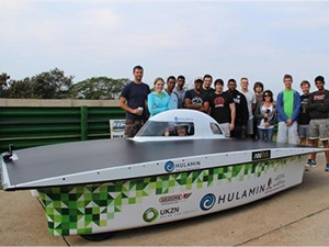 The UKZN's Hulamin solar-powered car boasts a top speed of 115km/h.