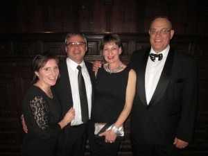 Johan & Celeste Bothma, winners of OK Grocer of the Year (Theunissen), with David and Marina Geldenhuys (Arch Retail) at the awards evening.