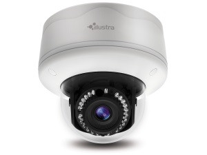 The new 1 and 3 megapixel Illustra Flex Outdoor Mini-Domes will operate in -40^0C to 50^0C (-40^0F to 122^0F) temperatures using standard PoE (Power over Ethernet).